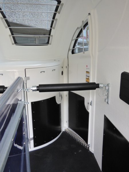 Careliner L night/silver, Panoramadach, Sattelkammer professional mit mobilem Sattelschrank, 2. Innenleuchte LED, Netz statt Plane, Kamera innen und aussen und Alufelgen (black/silver)