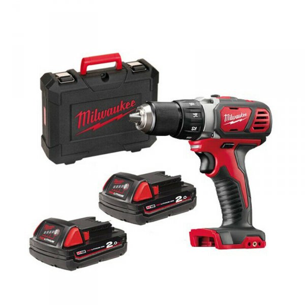 Milwaukee M18 BDD-202C Akkuschrauber 50Nm 2 Batterien 18V 2,0 Ah, Art-Nr.1228