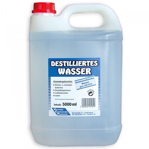 Destilliertes Wasser 5 Ltr., Art-Nr.7860 