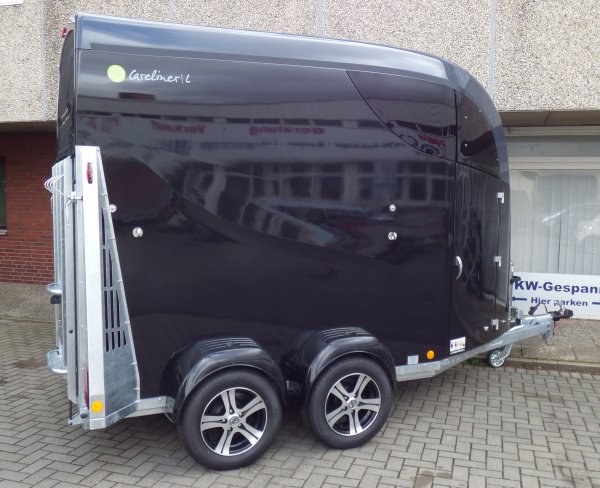 Careliner L night/grey, Panoramadach, 3.Bremsleuchte, 2. Innenleuchte LED, Netzrollo, Bruststangenpolster vorn und hinten, Trittschutz komplett und Alufelgen (black/silver)