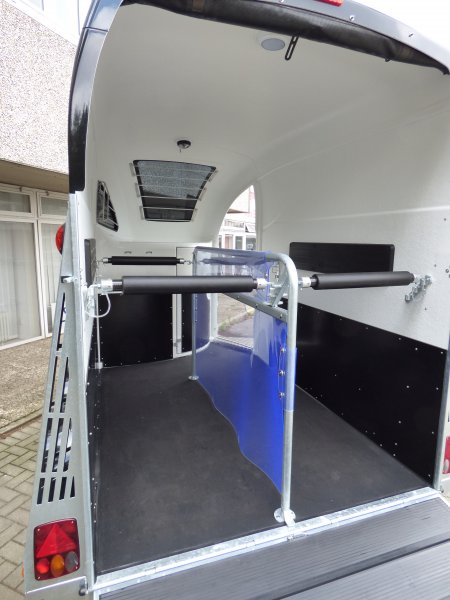 Careliner L night/grey, Panoramadach, 3.Bremsleuchte, 2. Innenleuchte LED, Netzrollo, Bruststangenpolster vorn und hinten, Trittschutz komplett und Alufelgen (black/silver)