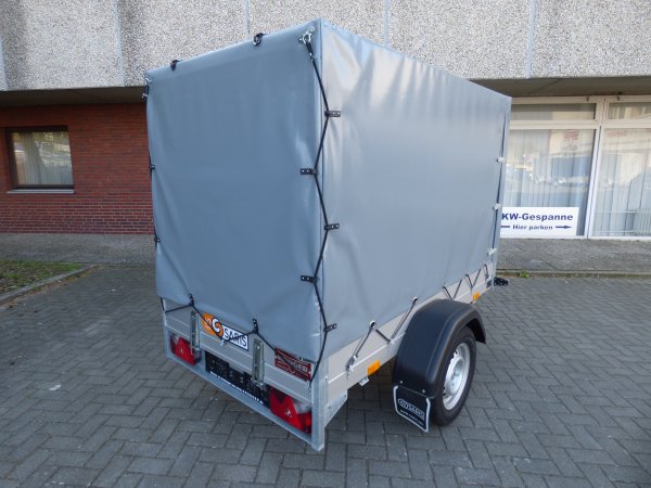 Saris BT75 McAlu Pro mit ProfiLine Hochplane in grau, 750KG, 205x113x130cm