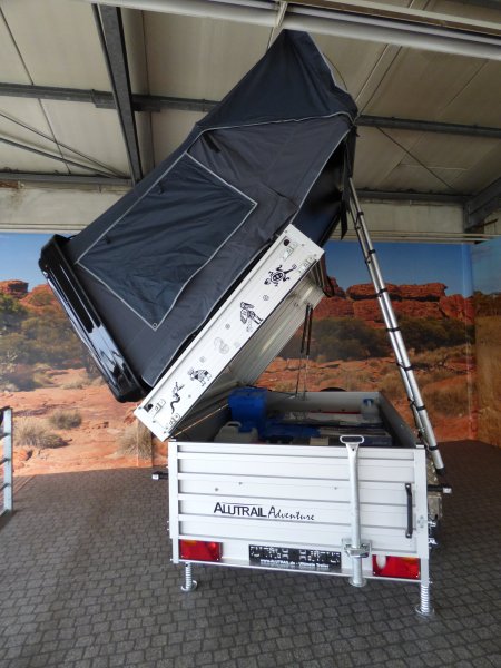 Anhnger Alutrail Adventure inkl. Hartschalen Dachzelt Outback Unit mit MaX-Ausstattungspaket