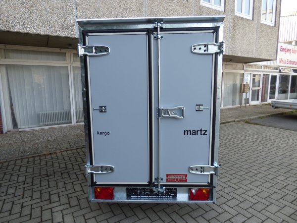 Martz Kargo 250 Kofferanhnger, hellgrau, Doppeltr, 750KG, 250x125x149cm