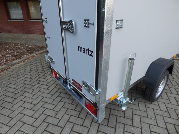 Martz Kargo 250 Kofferanhnger, hellgrau, Doppeltr, 750KG, 250x125x149cm