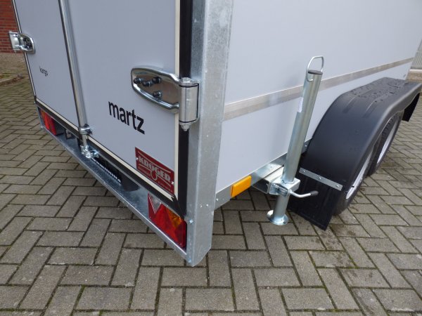 Martz Kargo 300/2C Tandem-Kofferanhnger, hellgrau, Doppeltr, 2000KG, 300x148x180cm