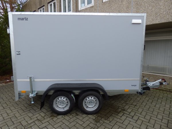 Martz Kargo 300/2C Tandem-Kofferanhnger, hellgrau, Doppeltr, 2000KG, 300x148x180cm