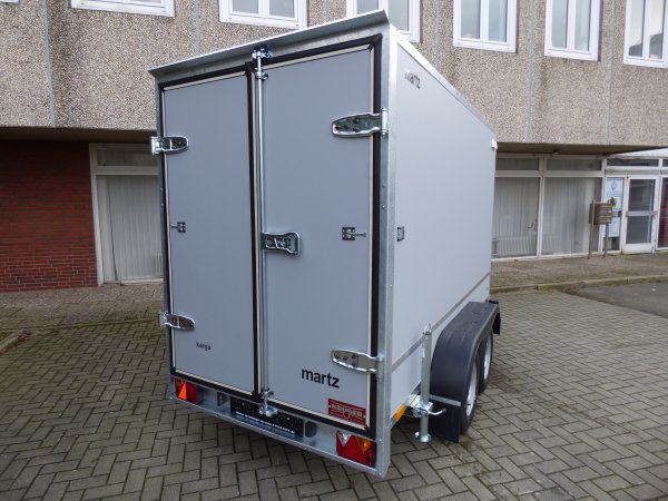 Martz Kargo 300/2C Tandem-Kofferanhnger, hellgrau, Doppeltr, 2000KG, 300x148x180cm