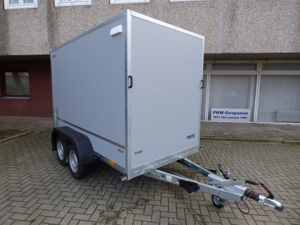 Martz Kargo 300/2C Tandem-Kofferanhnger, hellgrau, Beladerampe, 2000KG, 300x148x180cm