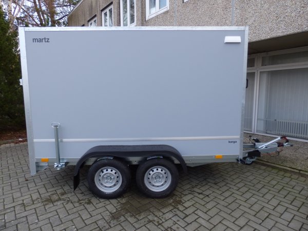 Martz Kargo 300/2C Tandem-Kofferanhnger, hellgrau, Beladerampe, 2000KG, 300x148x180cm