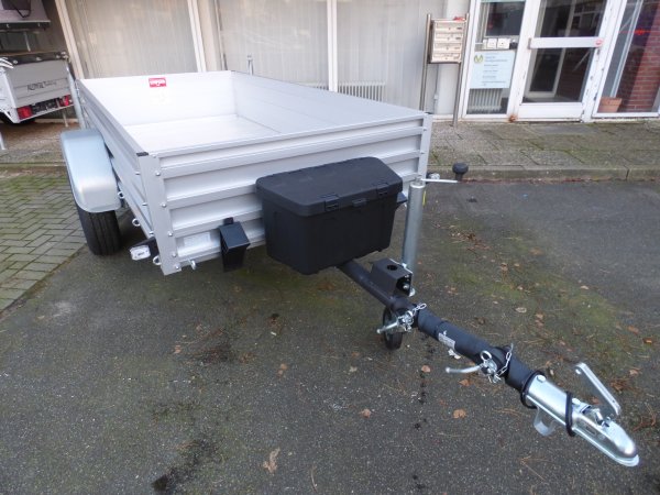 Fr Bau- oder Offroadeinsatz: Alutrail 75 R 26.14, Ladema 263x135x42cm, Heavy Duty Anhnger mit 750kg zGG aber  verbauten 1400kg Komponenten inkl. hhenverstellbarer Zugeinrichtung,Tempo 100