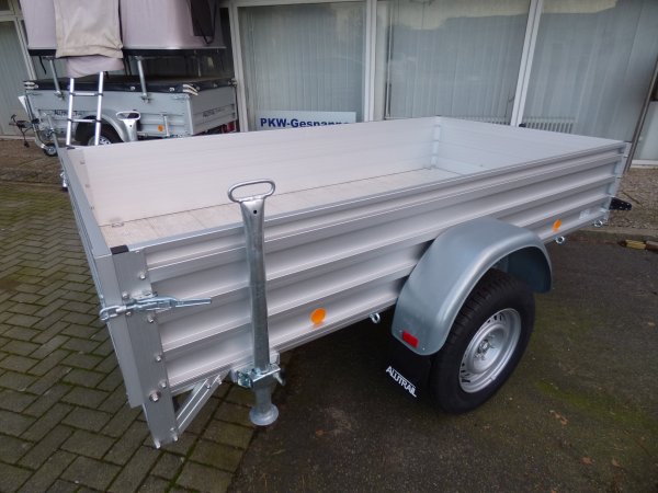 Fr Bau- oder Offroadeinsatz: Alutrail 75 R 26.14, Ladema 263x135x42cm, Heavy Duty Anhnger mit 750kg zGG aber  verbauten 1400kg Komponenten inkl. hhenverstellbarer Zugeinrichtung,Tempo 100