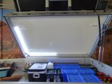 2 x 12V LED Alu-Stableuchte je 100cm Lnge, inkl. Schalter + 12VSteckdose ohne Stromquelle