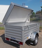 (Bild von Fr Bau- oder Offroadeinsatz: Alutrail 75 RD 22.14 mit Deckel, Ladema 216x135x69cm, Heavy Duty Anhnger mit 750kg zGG aber  verbauten 1400kg Komponenten inkl. hhenverstellbarer Zugeinrichtung, Tempo 100)